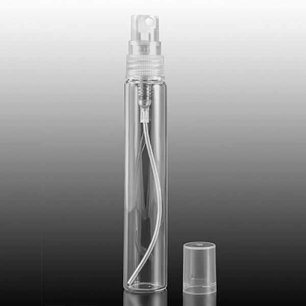 10 ml Parfümtester aus Glas mit Sprayer und Überkappe transparent