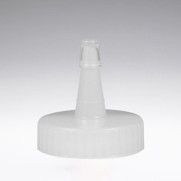 Applicator closure transparent with overcap and sealing liner 38/400