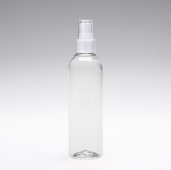 250 ml PET Flasche mit Zerstäuber 24/410 weiss