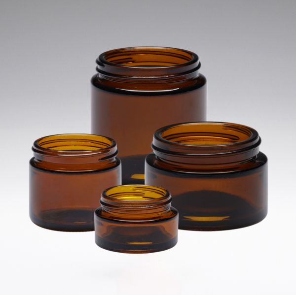 30 ml Pots de pommades en verre brun