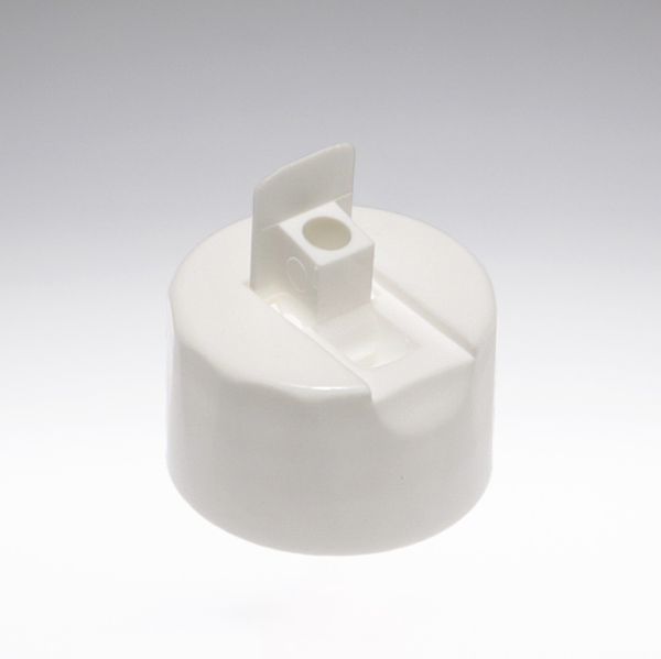 Turret cap white 28/410