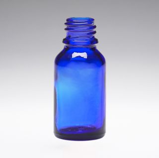 15  ml Glass bottles blue DIN18