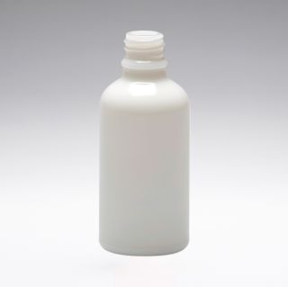 50 ml Botellas de vidrio blanco DIN18