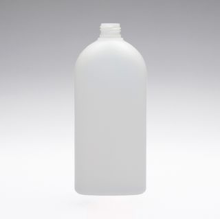 500 ml PE Flaschen oval transparent 24/410