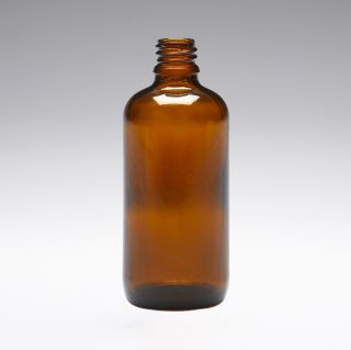 100 ml Glass bottles brown DIN18