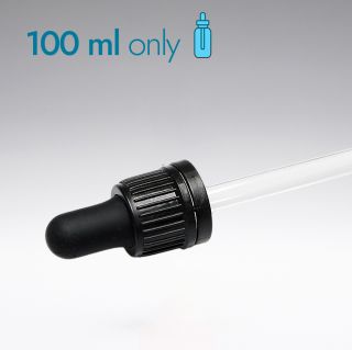 Pipette mit Erstöffnungsgarantie schwarz 103 mm 18/410 - Verschlüsse