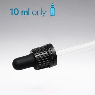 Dropper with first-opening guarantee black 52 mm 18/410 - Closures