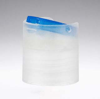 Disc Top azul-transparente 24/410 - Disc-Top tapones de rosca